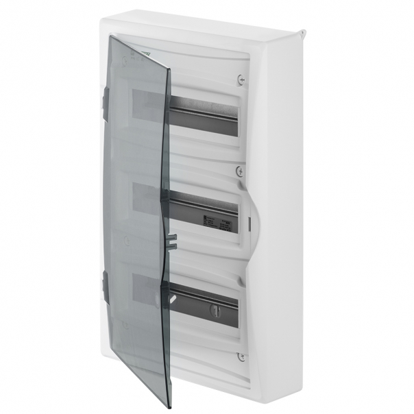 ROZDZIELNIA RN 3/36 (N+PE) IP 40 DRZWI TRANSPARENTNE DYMNE ECONOMIC BOX  - 2506-01 - ELEKTRO-PLAST NASIELSK
