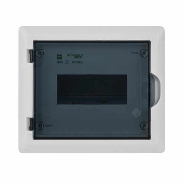 ROZDZIELNIA RP 1/8 (N+PE) L P 40 DRZWI TRANSPARENTNE DYMNE ECONOMIC BOX  - 2512-01 - ELEKTRO-PLAST NASIELSK