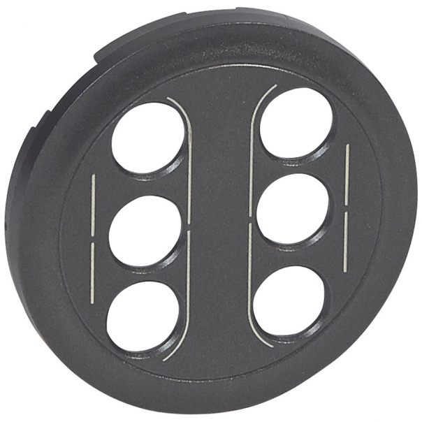 PLAKIETKA GNIAZDA 2X3XRCA/YUV GRAFIT CELIANE - 067864 - LEGRAND