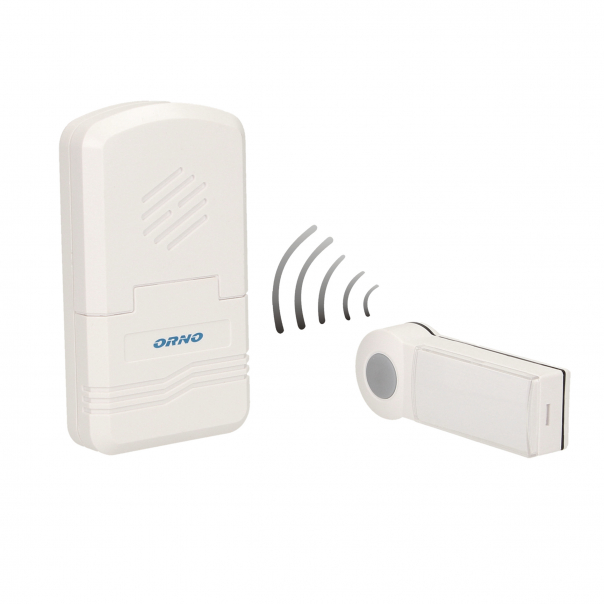 DISCO DC, dzwonek bezprzewodowy, bateryjny, learning system, 1 dźwięk, 80m - OR-DB-KH-122 - ORNO