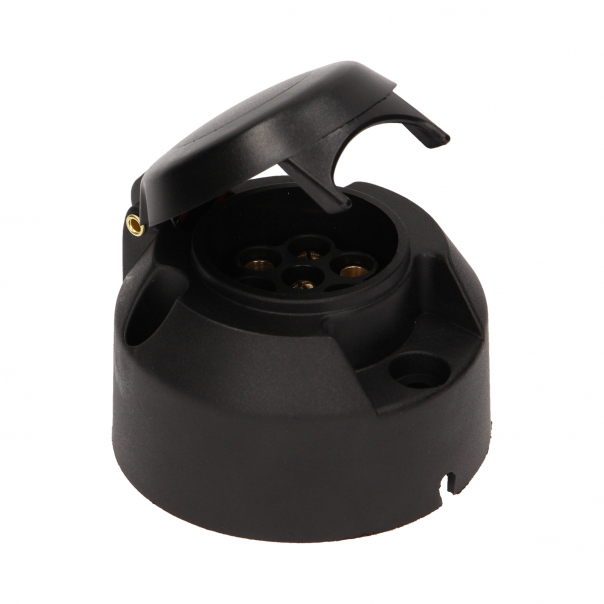 GNIAZDO PRZYCZEPY SAMOCHODOWEJ, PLASTIKOWE 7 PINÓW, 12/24V. - OR-AE-1386 - ORNO