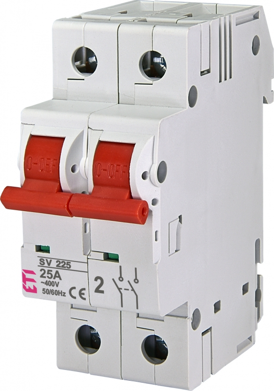 ROZŁĄCZNIK IZOLACYJNY 25A SV 225 2P 25A - 002423222 - ETI