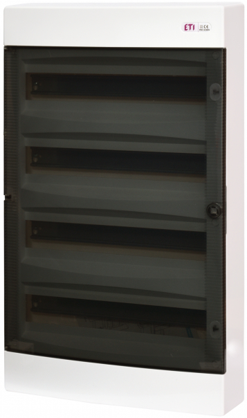 ROZDZIELNIA TWORZYWO NATYNKOWA IP40 4X18 MOD DRZWI TRANSPARENTNE ECT 4X18PT-S - 001100320 - ETI