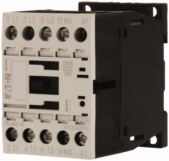 STYCZNIK MOCY 12A AC3 3 BIEGUNY NO STYK POMOCNICZY NO STEROWANIE 24V AC DILM12-10 - 276834 - EATON