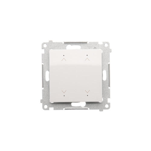 Łącznik/Przycisk roletowy podwójny elektroniczny (moduł) 230 V; biały - DEZ2.01/11 - KONTAKT SIMON