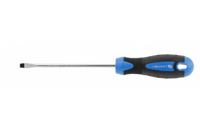 ŚRUBOKRĘT PŁASKI 6X100 MM, STAL S2 - HT1S012 - HOGERT