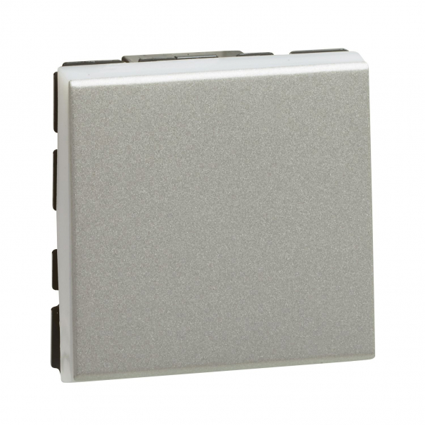 MOSAIC ŁĄCZNIK JEDNOBIEGUNOWY/SCHODOWY - 2 MODUŁY ALUMINIUM 10AX-250V~ - 079211L - LEGRAND