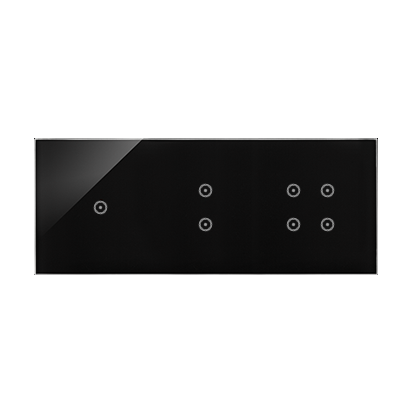 Panel dotykowy S54 Touch, 3 moduły, 1 pole dotykowe + 2 pole dotykowe pionowe + 4 pola dotykowe, zastygła lawa - DSTR3134/73 - KONTAKT SIMON