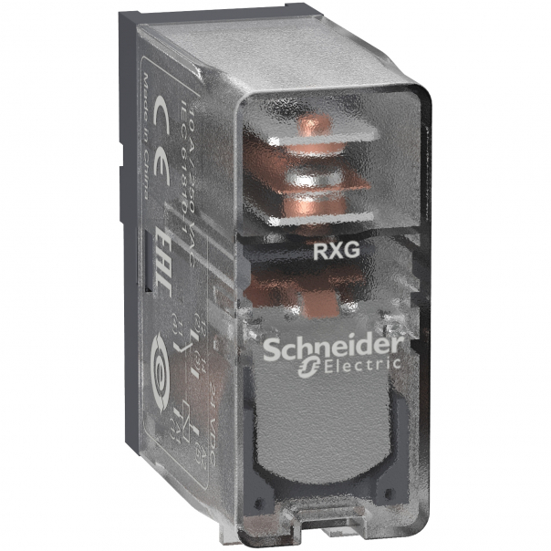Zelio Relay Przekaźnik interfejsowy z przezroczystą obudową 1C/O 10A, 24VDC - RXG15BD - SCHNEIDER ELECTRIC