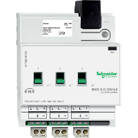 KNX sterownik 0-10 V REG-K 3-kr. 230 V 16 A jasnoszary z uruchomieniem ręcznym - MTN646991 - SCHNEIDER ELECTRIC