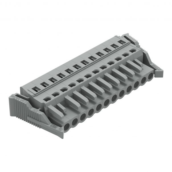 Gniazdo MCS-MIDI Classic 12-biegunowe szare raster 5mm - 231-112/037-000 - WAGO