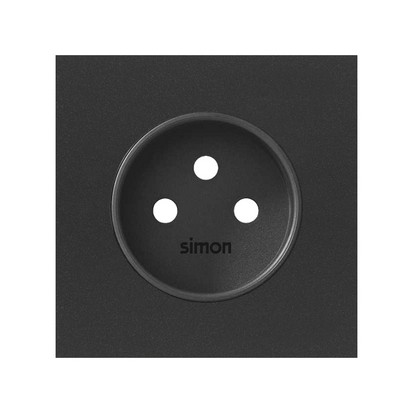 Panel 1-krotny: 1 gniazdo zasilające; czarny mat - 10020120-238 - KONTAKT SIMON