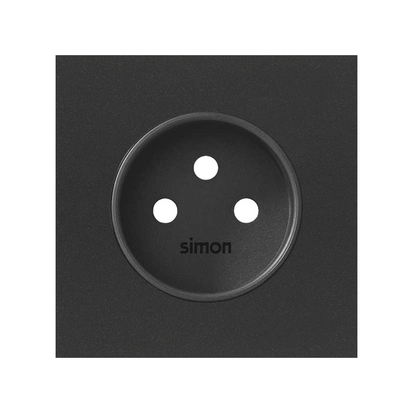 Pokrywa gniazda pojedynczego; czarny mat - 10000068-238 - KONTAKT SIMON