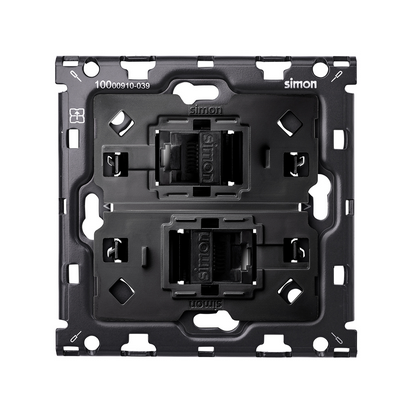 Zestaw 1-krotny: 2 gniazda RJ45 cat 6 - 10010111-039 - KONTAKT SIMON