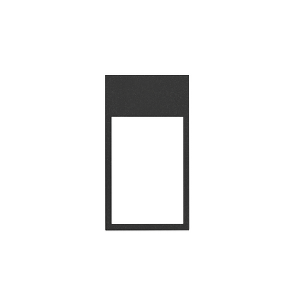 Ramka minimal pionowa 2-krotna, 3x1/2; czarny mat - 10002621-238 - KONTAKT SIMON