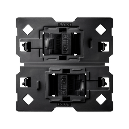 Gniazdo komputerowe 2x RJ45 kategoria 6 (mechanizm, bez ramki montażowej) - 10002544-039 - KONTAKT SIMON