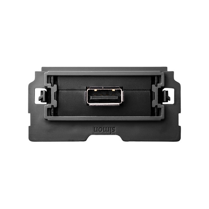 Gniazdo USB pojedyncze, 2.0, typ A żeńskie (mechanizm 1/2, bez ramki montażowej), zaciski śrubowe - 10000561-039 - KONTAKT SIMON