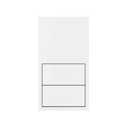 Panel 2-krotny: 2 klawisze; biały mat - 10020213-230 - KONTAKT SIMON
