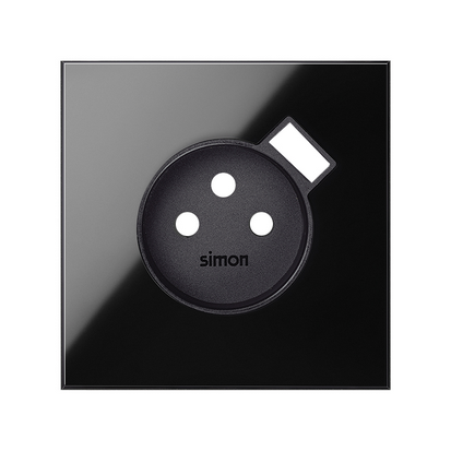 Panel 1-krotny: gniazdo z ładowarką USB; czarny - 10020121-138 - KONTAKT SIMON