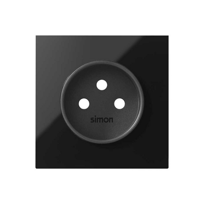Panel 1-krotny: 1 gniazdo zasilające; czarny - 10020120-138 - KONTAKT SIMON