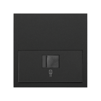 Panel 1-krotny: 1 gniazdo RJ45; czarny mat - 10020106-238 - KONTAKT SIMON
