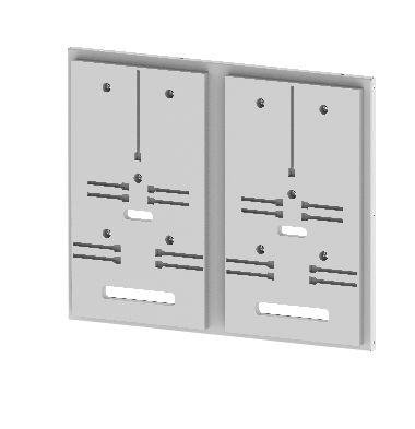 PŁYTA Z 2 DESKAMI LICZNIKOWYMI DO PANELU O SZEROKOŚCI 2 (500) (1KPL.) DL-S3F 2-2.5 - 001342751 - ETI