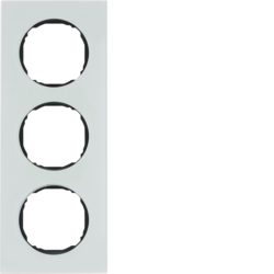 R.8 Ramka 3-krotna, szkło, biały - 10132609 - HAGER