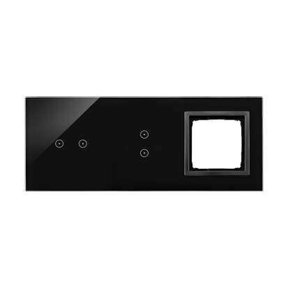 PANEL DOTYKOWY S54 TOUCH, 3 MODUŁY, 2 POLA DOTYKOWE POZIOME + 2 POLA DOTYKOWE PIONOWE + 1 OTWÓR NA OSPRZĘT S54, ZASTYGŁA LAWA - DSTR3230/73 - KONTAKT SIMON