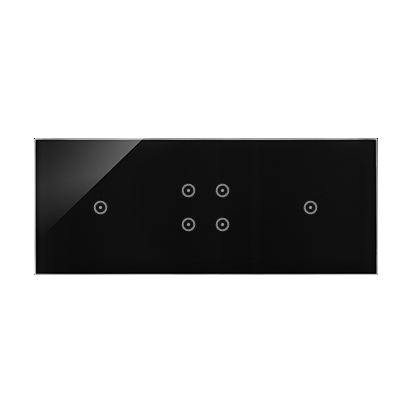 PANEL DOTYKOWY S54 TOUCH, 3 MODUŁY, 1 POLE DOTYKOWE + 4 POLE DOTYKOWE + 1 POLE DOTYKOWE, ZASTYGŁA LAWA - DSTR3141/73 - KONTAKT SIMON