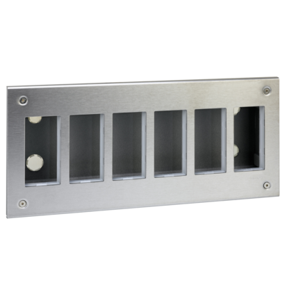 OBUDOWA PODTYNKOWA S500 METAL 6-MODUŁOWA, 12X K45; KOMPLETNA - 51000116-036 - KONTAKT SIMON