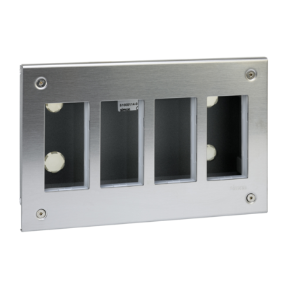 OBUDOWA PODTYNKOWA S500 METAL 4-MODUŁOWA, 8X K45; KOMPLETNA - 51000114-036 - KONTAKT SIMON