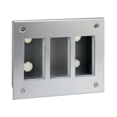OBUDOWA PODTYNKOWA S500 METAL 3-MODUŁOWA, 6X K45; KOMPLETNA - 51000113-036 - KONTAKT SIMON