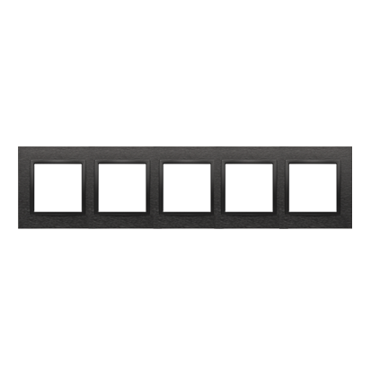 RAMKA 5-KROTNA NATURE-METAL, INOX DARK, IP20/IP44* (*IP44-NALEŻY ZASTOSOWAĆ ZESTAW USZCZELEK DUN5) - DRN5/83 - KONTAKT SIMON