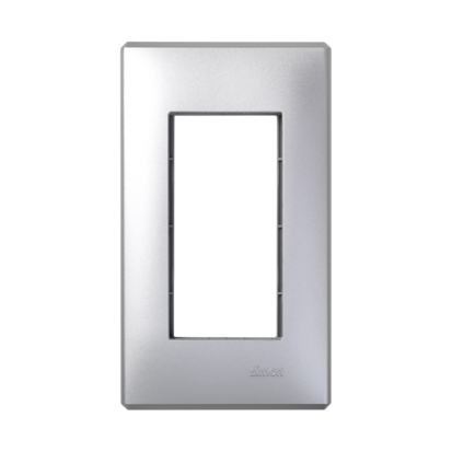 RAMKA OBUDOWY S500 1-MODUŁOWA, 2X K45; ALUMINIUM - 51010101-033 - KONTAKT SIMON