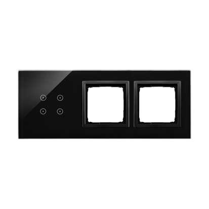 PANEL DOTYKOWY S54 TOUCH, 3 MODUŁY, 4 POLA DOTYKOWE + 2 OTWORY NA OSPRZĘTY S54, WULKANICZNA LAWA - DSTR3400/75 - KONTAKT SIMON
