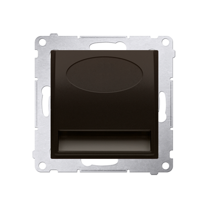 OPRAWA OŚWIETLENIOWA LED, 230 V AC, 1.1 W, BIAŁE CIEPŁE 3100 K; BRĄZ MAT - DOS.01/46 - KONTAKT SIMON