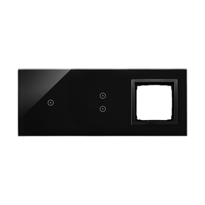 PANEL DOTYKOWY S54 TOUCH, 3 MODUŁY, 1 POLE DOTYKOWE + 2 POLA DOTYKOWE PIONOWE + 1 OTWÓR NA OSPRZĘT S54, WULKANICZNA LAWA - DSTR3130/75 - KONTAKT SIMON