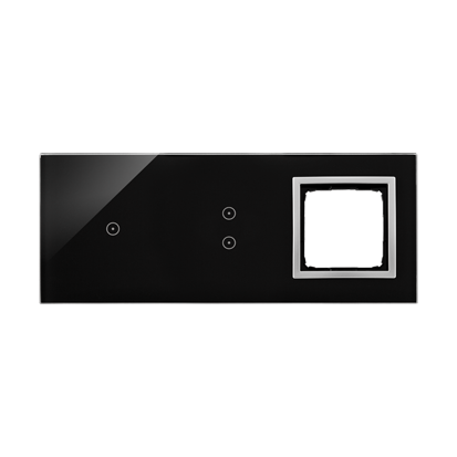 PANEL DOTYKOWY S54 TOUCH, 3 MODUŁY, 1 POLE DOTYKOWE + 2 POLA DOTYKOWE PIONOWE + 1 OTWÓR NA OSPRZĘT S54, KSIĘŻYCOWA LAWA - DSTR3130/74 - KONTAKT SIMON