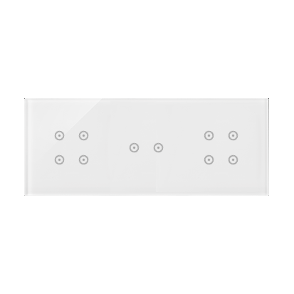 PANEL DOTYKOWY S54 TOUCH, 3 MODUŁY, 4 POLA DOTYKOWE + 2 POLA DOTYKOWE POZIOME + 4 POLA DOTYKOWE, BIAŁA PERŁA - DSTR3424/70 - KONTAKT SIMON