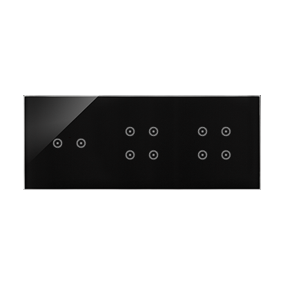 PANEL DOTYKOWY S54 TOUCH, 3 MODUŁY, 2 POLA DOTYKOWE POZIOME + 4 POLA DOTYKOWE + 4 POLA DOTYKOWE, ZASTYGŁA LAWA - DSTR3244/73 - KONTAKT SIMON