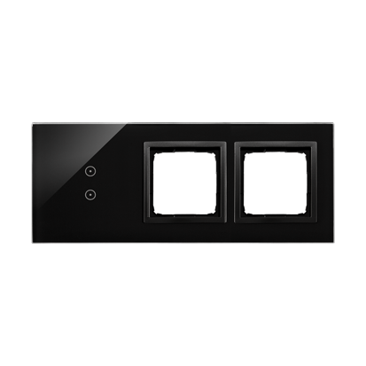 PANEL DOTYKOWY S54 TOUCH, 3 MODUŁY, 2 POLA DOTYKOWE PIONOWE + 2 OTWORY NA OSPRZĘTY S54, WULKANICZNA LAWA - DSTR3300/75 - KONTAKT SIMON