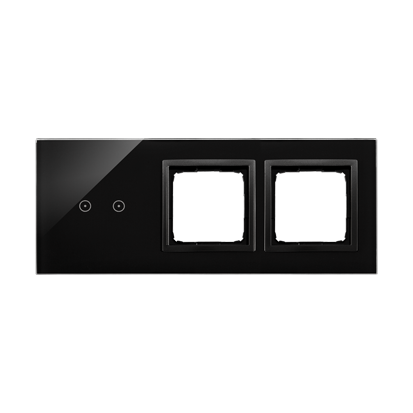 PANEL DOTYKOWY S54 TOUCH, 3 MODUŁY, 2 POLA DOTYKOWE POZIOME + 2 OTWORY NA OSPRZĘTY S54, WULKANICZNA LAWA - DSTR3200/75 - KONTAKT SIMON