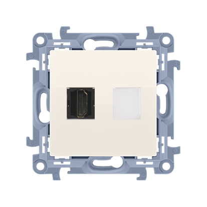GNIAZDO HDMI VER.1.4 PODWÓJNE (MODUŁ); KREM - CGHDMI.01/41 - KONTAKT SIMON