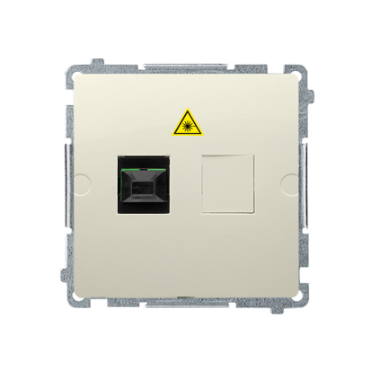 GNIAZDO ŚWIATŁOWODOWE / OPTYCZNE POJEDYNCZE SC/APC (MODUŁ); BEŻ - BMGS1.01/12 - KONTAKT SIMON