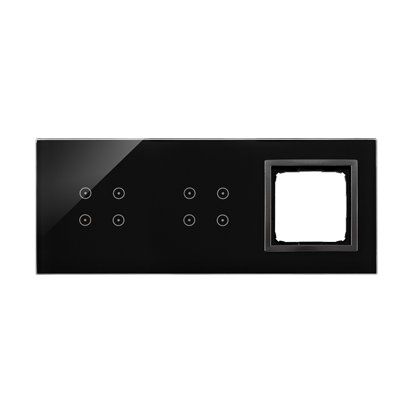 PANEL DOTYKOWY S54 TOUCH, 3 MODUŁY, 4 POLA DOTYKOWE + 4 POLA DOTYKOWE + 1 OTWÓR NA OSPRZĘT S54, ZASTYGŁA LAWA - DSTR3440/73 - KONTAKT SIMON
