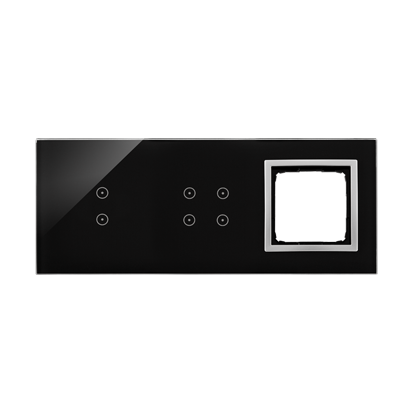 PANEL DOTYKOWY S54 TOUCH, 3 MODUŁY, 2 POLA DOTYKOWE PIONOWE + 4 POLA DOTYKOWE + 1 OTWÓR NA OSPRZĘT S54, KSIĘŻYCOWA LAWA - DSTR3340/74 - KONTAKT SIMON