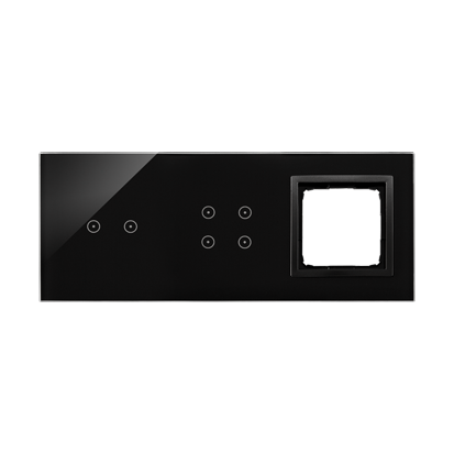 PANEL DOTYKOWY S54 TOUCH, 3 MODUŁY, 2 POLA DOTYKOWE POZIOME + 4 POLA DOTYKOWE + 1 OTWÓR NA OSPRZĘT S54, WULKANICZNA LAWA - DSTR3240/75 - KONTAKT SIMON