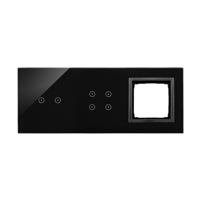 PANEL DOTYKOWY S54 TOUCH, 3 MODUŁY, 2 POLA DOTYKOWE POZIOME + 4 POLA DOTYKOWE + 1 OTWÓR NA OSPRZĘT S54, ZASTYGŁA LAWA - DSTR3240/73 - KONTAKT SIMON