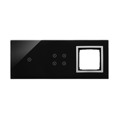 PANEL DOTYKOWY S54 TOUCH, 3 MODUŁY, 1 POLE DOTYKOWE + 4 POLA DOTYKOWE + 1 OTWÓR NA OSPRZĘT S54, KSIĘŻYCOWA LAWA - DSTR3140/74 - KONTAKT SIMON