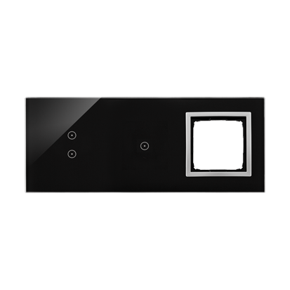 PANEL DOTYKOWY S54 TOUCH, 3 MODUŁY, 2 POLA DOTYKOWE PIONOWE + 1 POLA DOTYKOWE + 1 OTWÓR NA OSPRZĘT S54, KSIĘŻYCOWA LAWA - DSTR3310/74 - KONTAKT SIMON